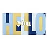Spellbinders Be Bold Color Block Hello You Etched Dies (S5-476) (OUTLET)