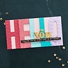 Spellbinders Be Bold Color Block Hello You Etched Dies (S5-476) (OUTLET)