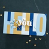 Spellbinders Be Bold Color Block Hello You Etched Dies (S5-476) (OUTLET)