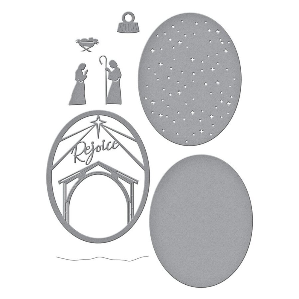 Spellbinders Rejoice Nativity Etched Dies (S5-467) (OUTLET)