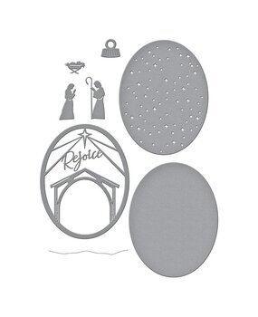 Spellbinders Rejoice Nativity Etched Dies (S5-467) (OUTLET)