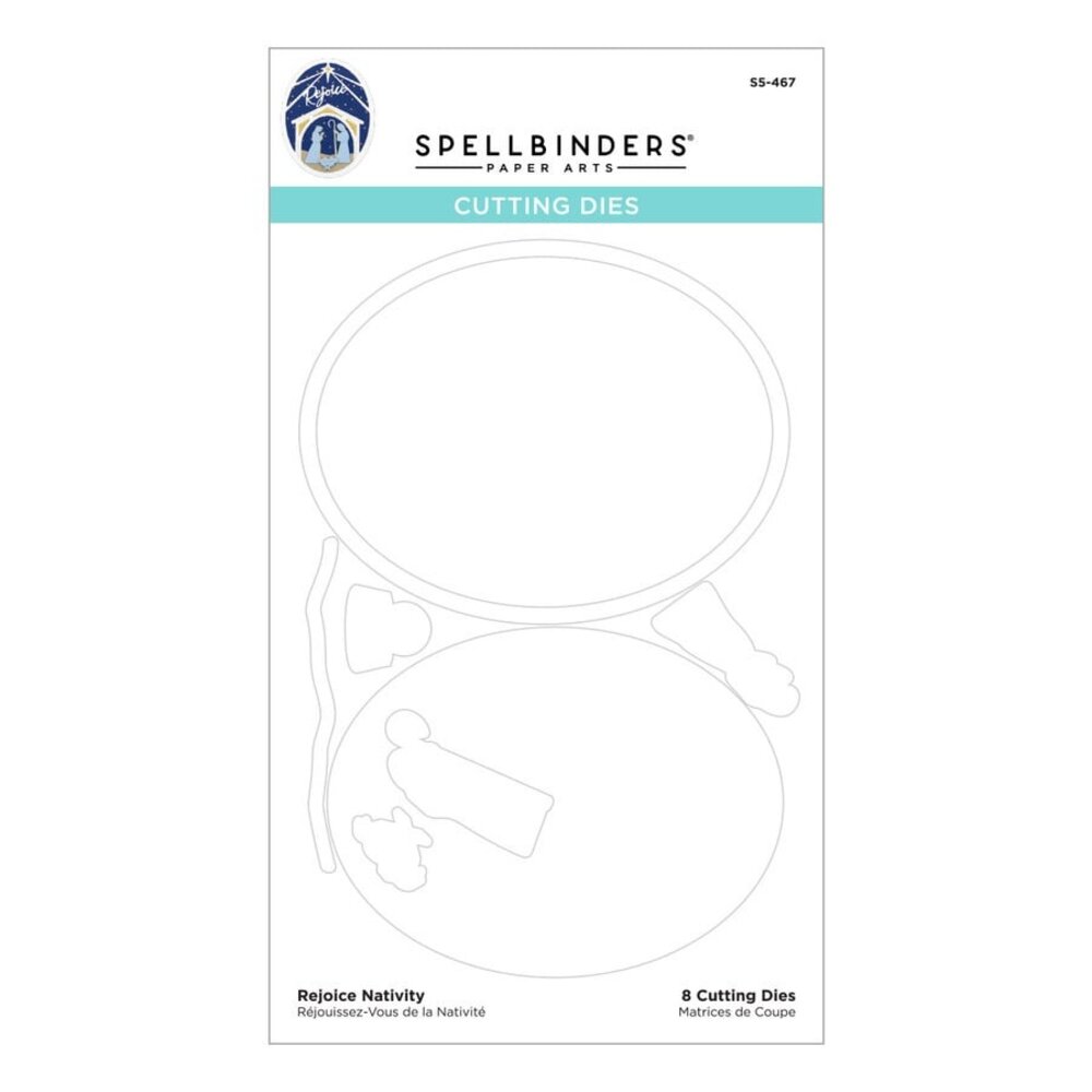 Spellbinders Rejoice Nativity Etched Dies (S5-467) (OUTLET)