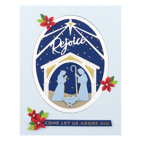 Spellbinders Rejoice Nativity Etched Dies (S5-467) (OUTLET)