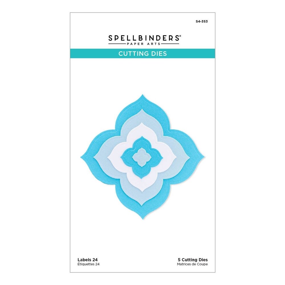 Spellbinders Labels 24 Etched Dies (S4-353) (OUTLET)
