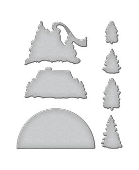 Spellbinders Winter Wonderland Etched Dies (S4-1310) (OUTLET)