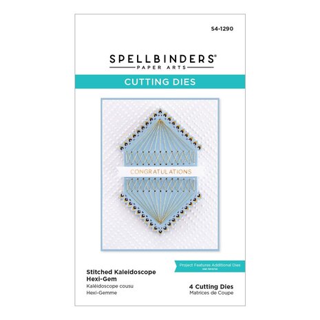 Spellbinders Stitched Kaleidoscope Hexi-Gem Etched Dies (S4-1290) (OUTLET)