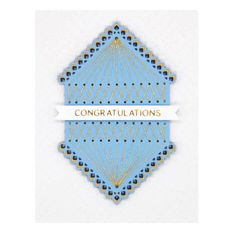 Spellbinders Stitched Kaleidoscope Hexi-Gem Etched Dies (S4-1290) (OUTLET)