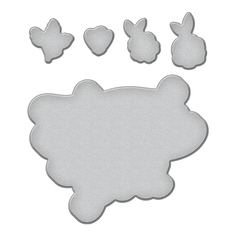 Spellbinders Floral Thank You Etched Dies (S4-1283) (OUTLET)