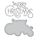 Spellbinders Stylish Merry Christmas Etched Dies (S4-1222) (OUTLET)