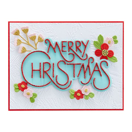 Spellbinders Stylish Merry Christmas Etched Dies (S4-1222) (OUTLET)