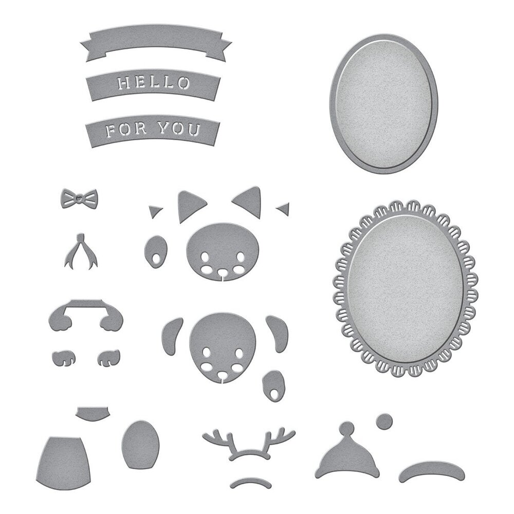 Spellbinders Special Pet Delivery Etched Dies (S4-1216) (OUTLET)