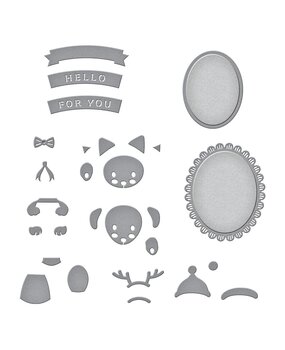 Spellbinders Special Pet Delivery Etched Dies (S4-1216) (OUTLET)
