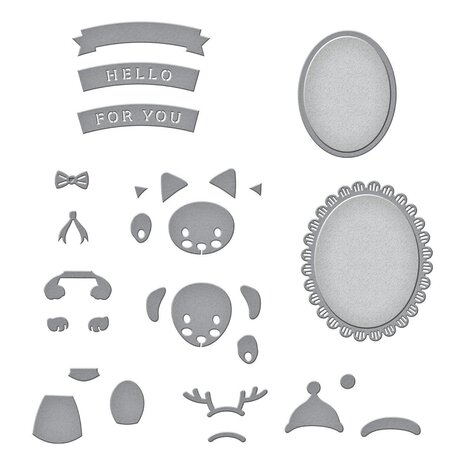 Spellbinders Special Pet Delivery Etched Dies (S4-1216) (OUTLET)