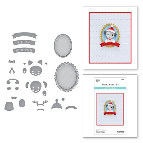Spellbinders Special Pet Delivery Etched Dies (S4-1216) (OUTLET)