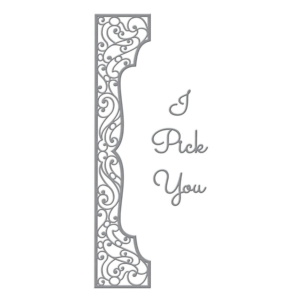 Spellbinders Half Slimline Bracket Etched Dies (S4-1199) (OUTLET)