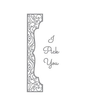 Spellbinders Half Slimline Bracket Etched Dies (S4-1199) (OUTLET)