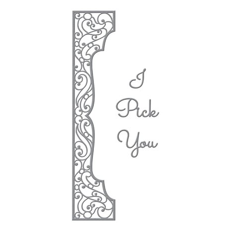 Spellbinders Half Slimline Bracket Etched Dies (S4-1199) (OUTLET)