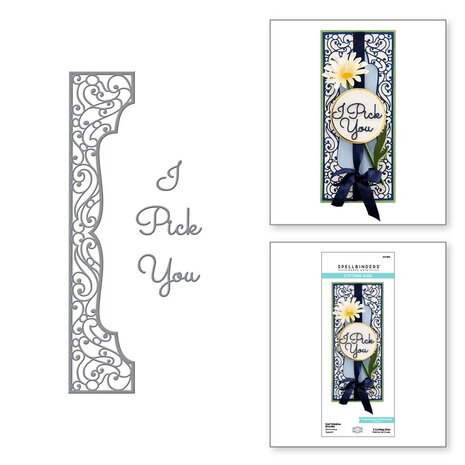 Spellbinders Half Slimline Bracket Etched Dies (S4-1199) (OUTLET)