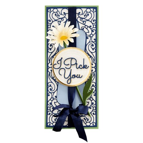 Spellbinders Half Slimline Bracket Etched Dies (S4-1199) (OUTLET)