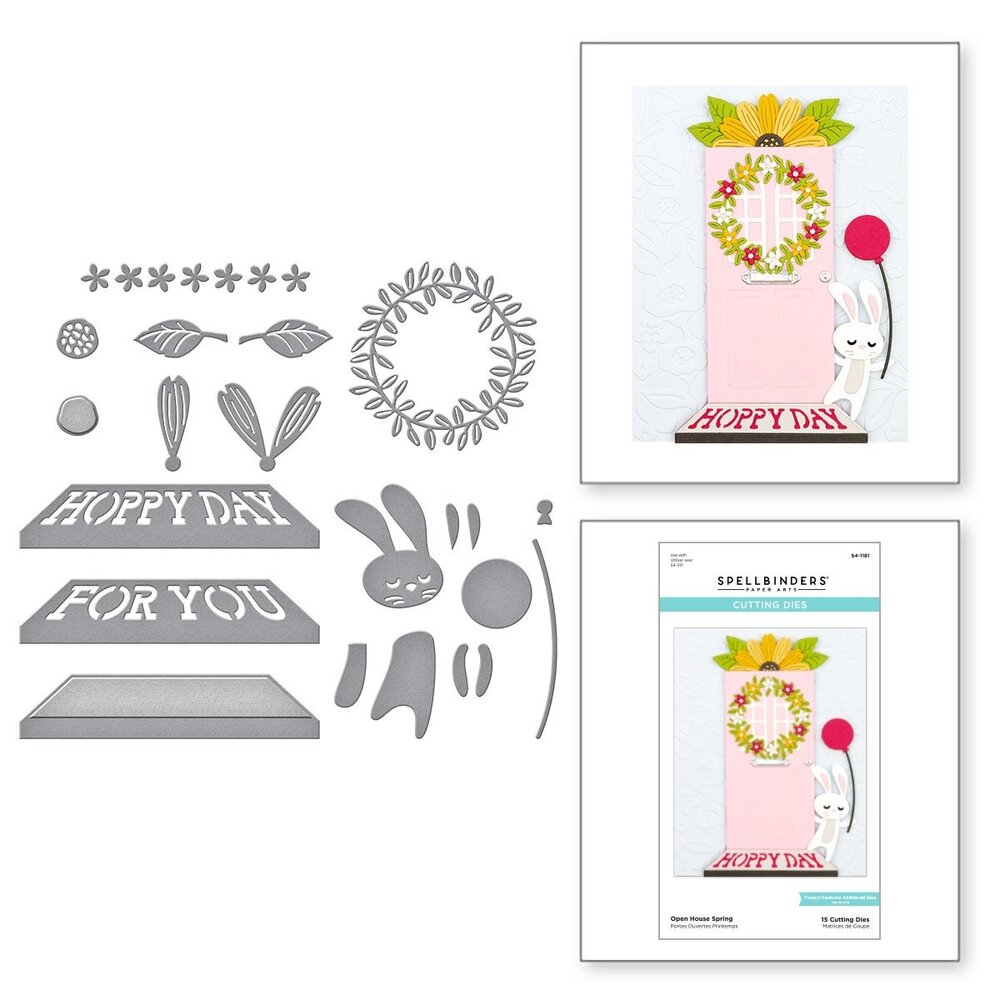 Spellbinders Open House Spring Etched Dies (S4-1181) (OUTLET)