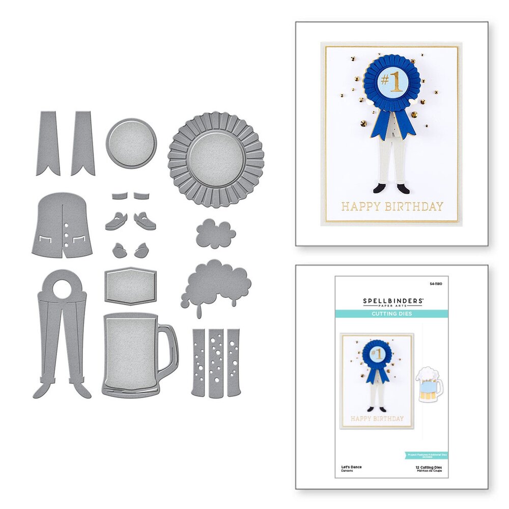 Spellbinders Let's Dance Etched Dies (S4-1180) (OUTLET)