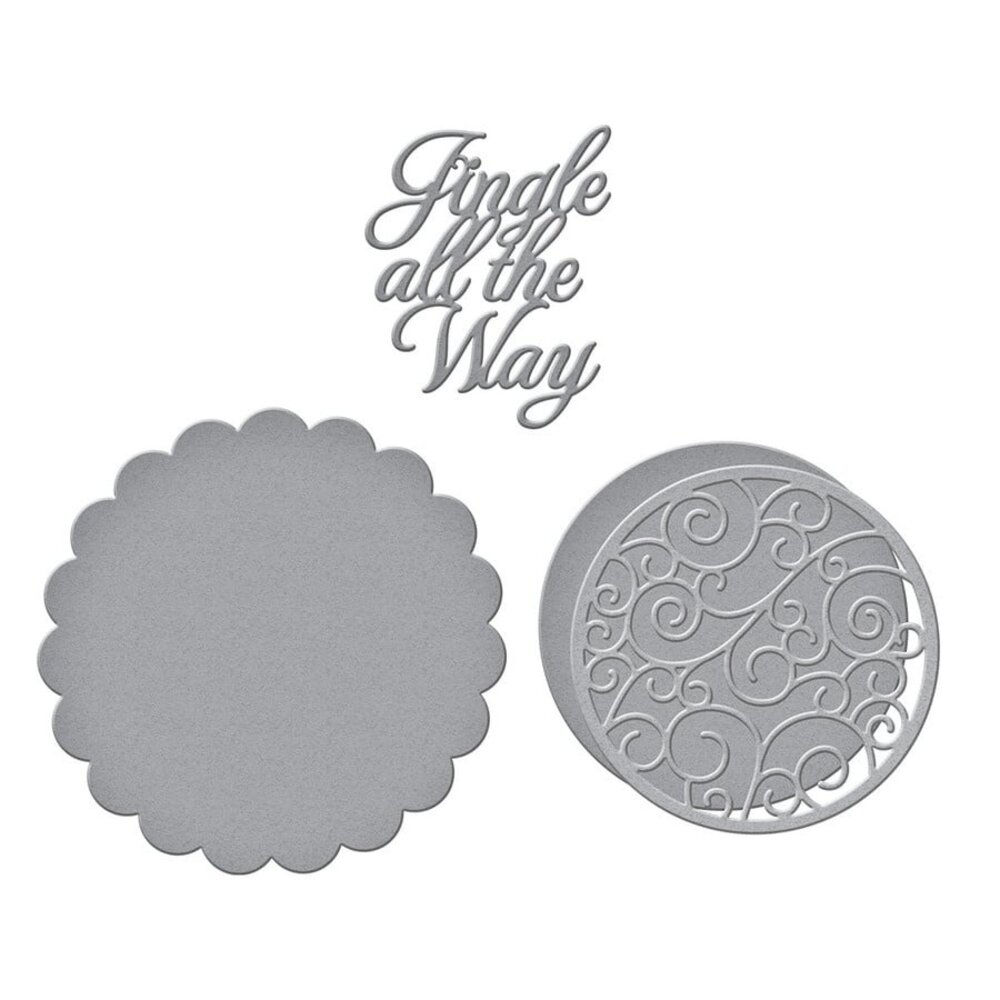 Spellbinders Jingle Word Frame Etched Dies (S4-1145) (OUTLET)