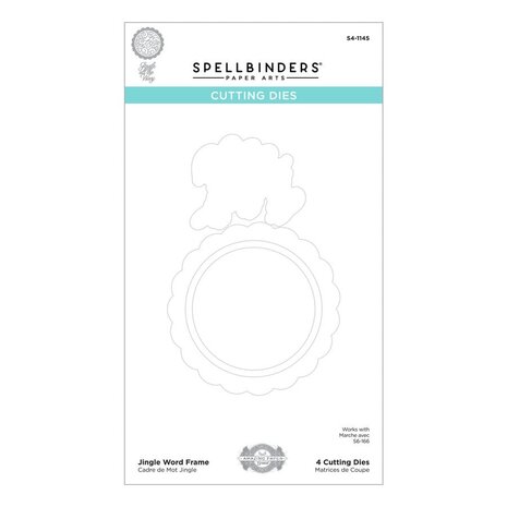 Spellbinders Jingle Word Frame Etched Dies (S4-1145) (OUTLET)