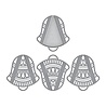Spellbinders Silver Bells Dimensional Doily Etched Dies (S4-1130) (OUTLET)