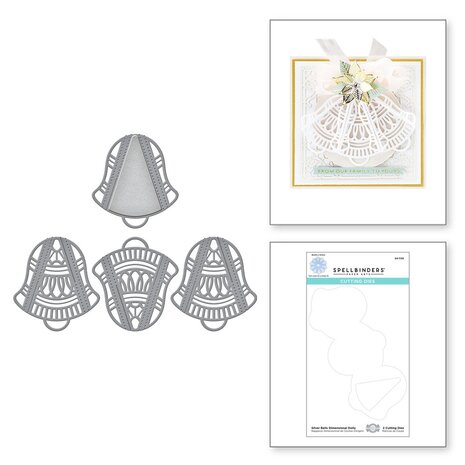 Spellbinders Silver Bells Dimensional Doily Etched Dies (S4-1130) (OUTLET)