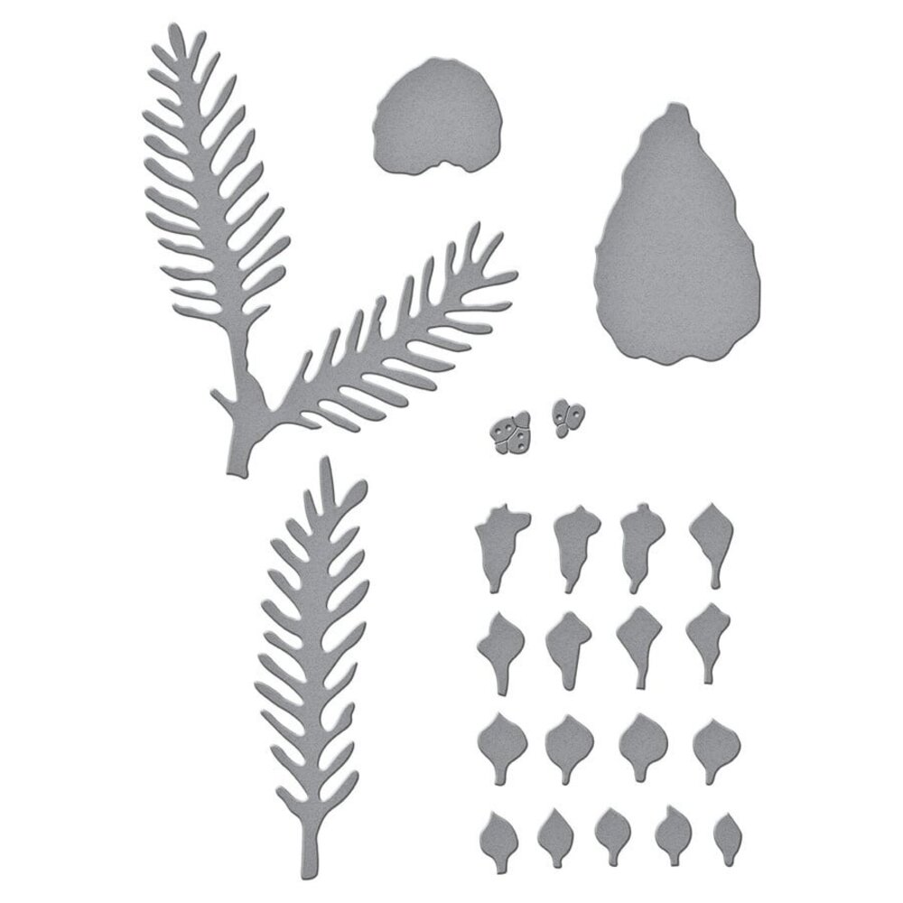 Spellbinders Pine Cone and Evergreen Bough with Ladybugs Etched Dies (S4-1112) (OUTLET) Spellbinders Pine Cone and Evergreen Bough with Ladybugs Etched Dies (S4-1112) (OUTLET)