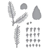 Spellbinders Pine Cone and Evergreen Bough with Ladybugs Etched Dies (S4-1112) (OUTLET)