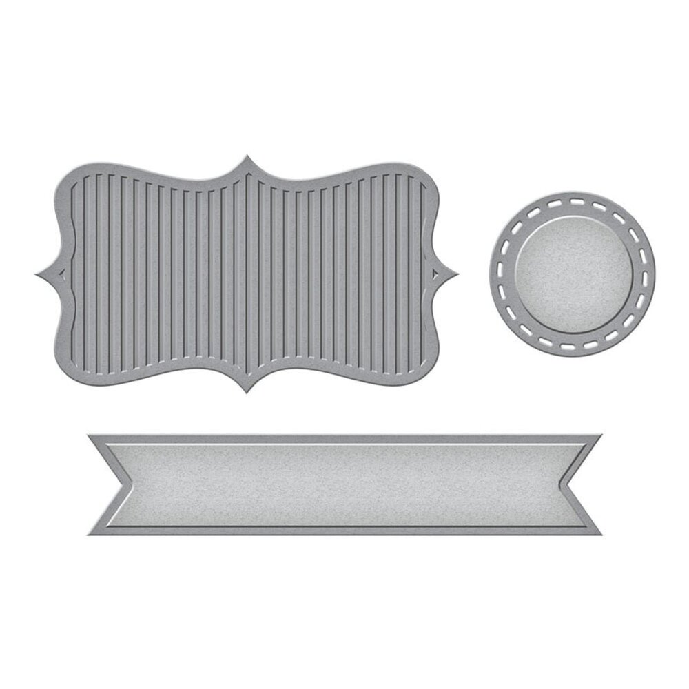 Spellbinders Sweet Confections Label and Banner Etched Dies (S4-1095) (OUTLET)