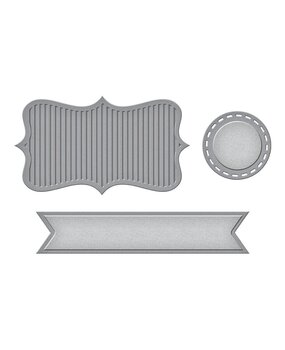 Spellbinders Sweet Confections Label and Banner Etched Dies (S4-1095) (OUTLET)