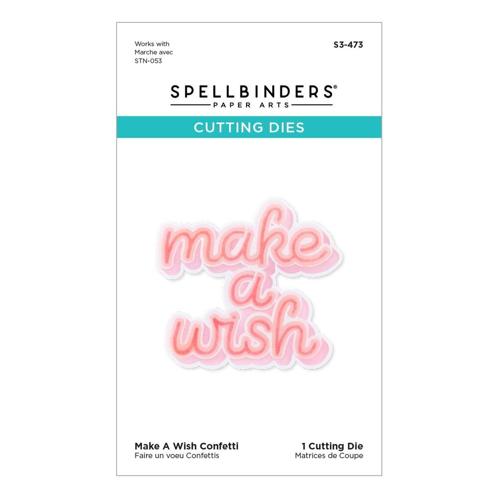 Spellbinders Make A Wish Confetti Etched Dies (S3-473) (OUTLET)