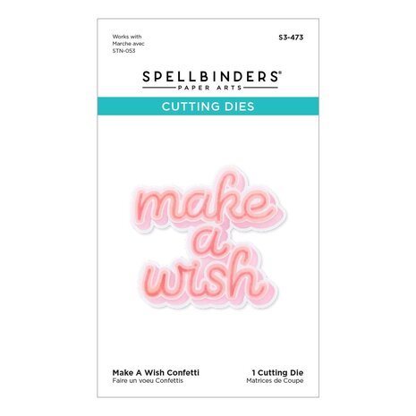 Spellbinders Make A Wish Confetti Etched Dies (S3-473) (OUTLET)