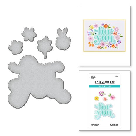 Spellbinders Floral For You Etched Dies (S3-471) (OUTLET) Spellbinders Floral For You Etched Dies (S3-471) (OUTLET)