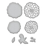 Spellbinders Darling Dahlias Etched Dies (S3-470) (OUTLET)