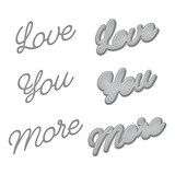 Spellbinders Love You More Etched Dies (S3-430) (OUTLET)