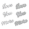 Spellbinders Love You More Etched Dies (S3-430) (OUTLET)