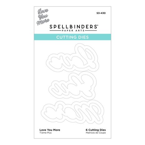 Spellbinders Love You More Etched Dies (S3-430) (OUTLET)