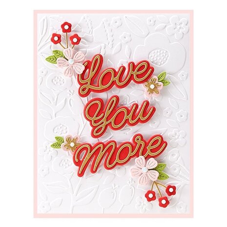 Spellbinders Love You More Etched Dies (S3-430) (OUTLET)