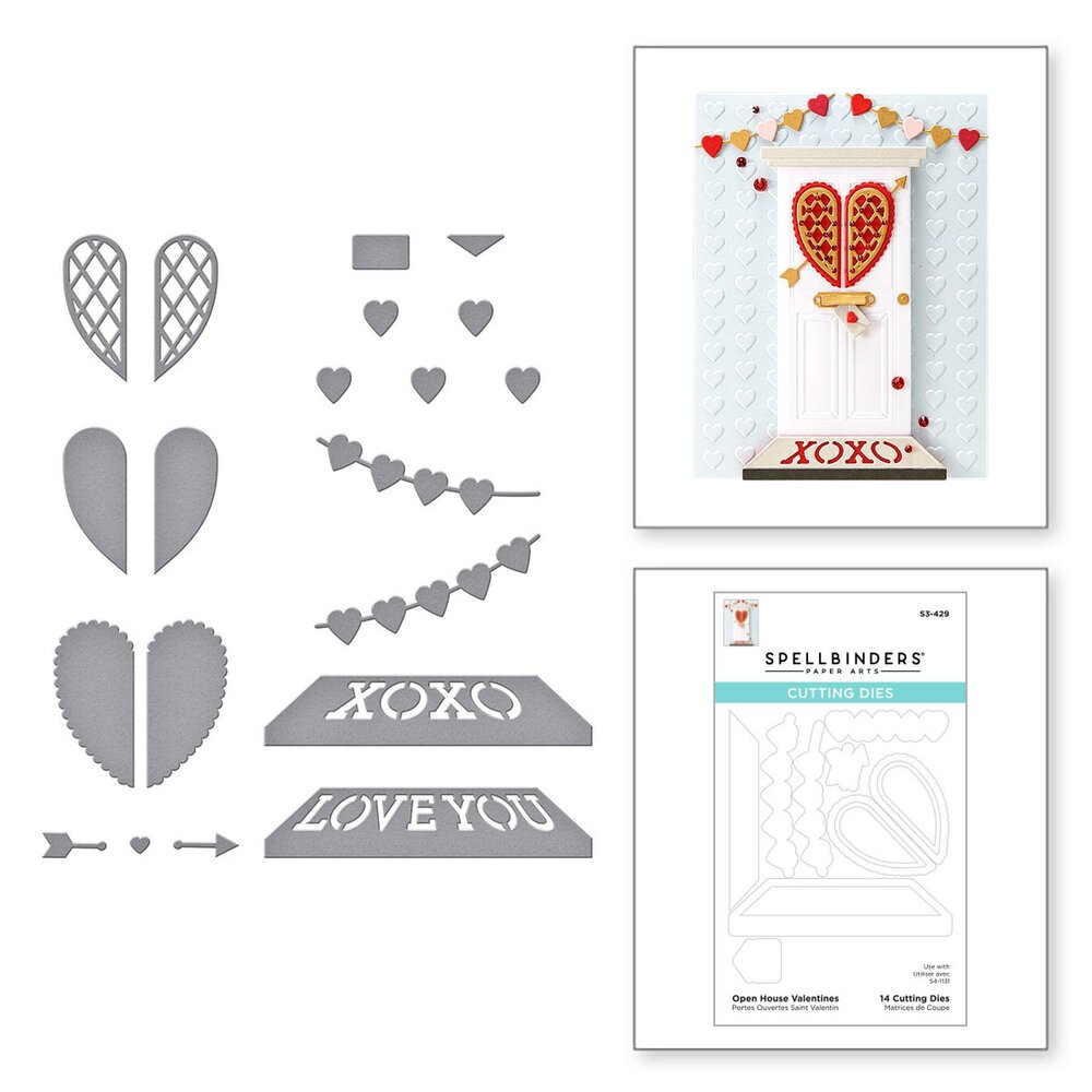 Spellbinders Open House Valentines Etched Dies (S3-429) (OUTLET)