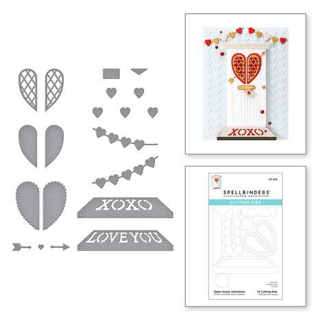 Spellbinders Open House Valentines Etched Dies (S3-429) (OUTLET)