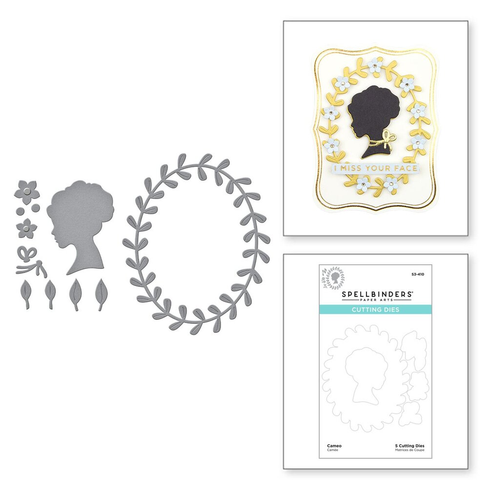 Spellbinders Cameo Etched Dies (S3-410) (OUTLET)