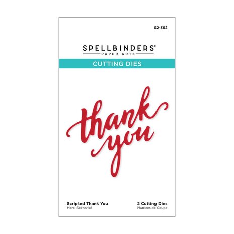 Spellbinders Scripted Thank You Etched Dies (S2-362) (OUTLET) Spellbinders Scripted Thank You Etched Dies (S2-362) (OUTLET)