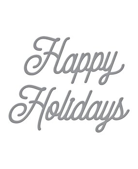 Spellbinders Classic Happy Holidays Etched Dies (S1-096) (OUTLET)