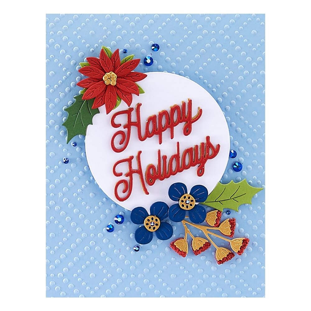 Spellbinders Classic Happy Holidays Etched Dies (S1-096) (OUTLET) Spellbinders Classic Happy Holidays Etched Dies (S1-096) (OUTLET)