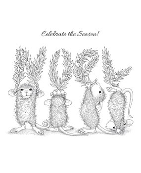 Spellbinders Noel Cling Rubber Stamp (RSC-013) (OUTLET)