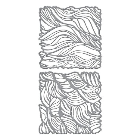 Spellbinders Tresses Art Stencils (2pcs) (JD-016) (OUTLET)