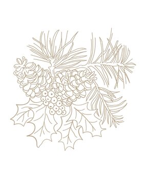 Spellbinders Winter Bough Hot Foil Plate (GLP-431) (OUTLET)